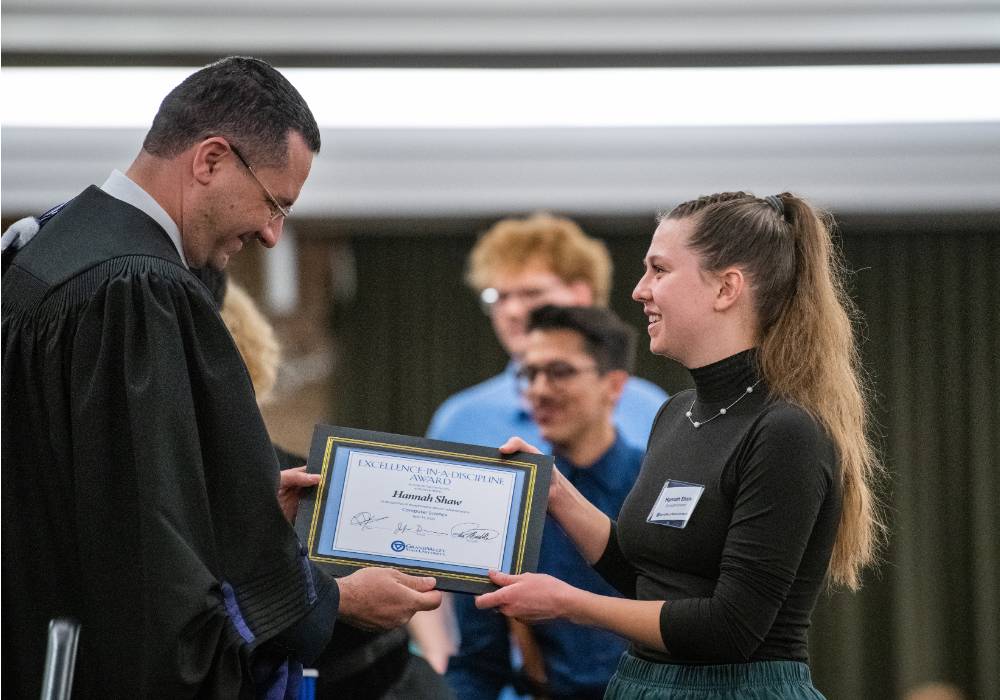 Awardee receiving award 9